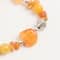 John Bead Crystal Orange-Dyed Citrine Natural Stone Bracelet
